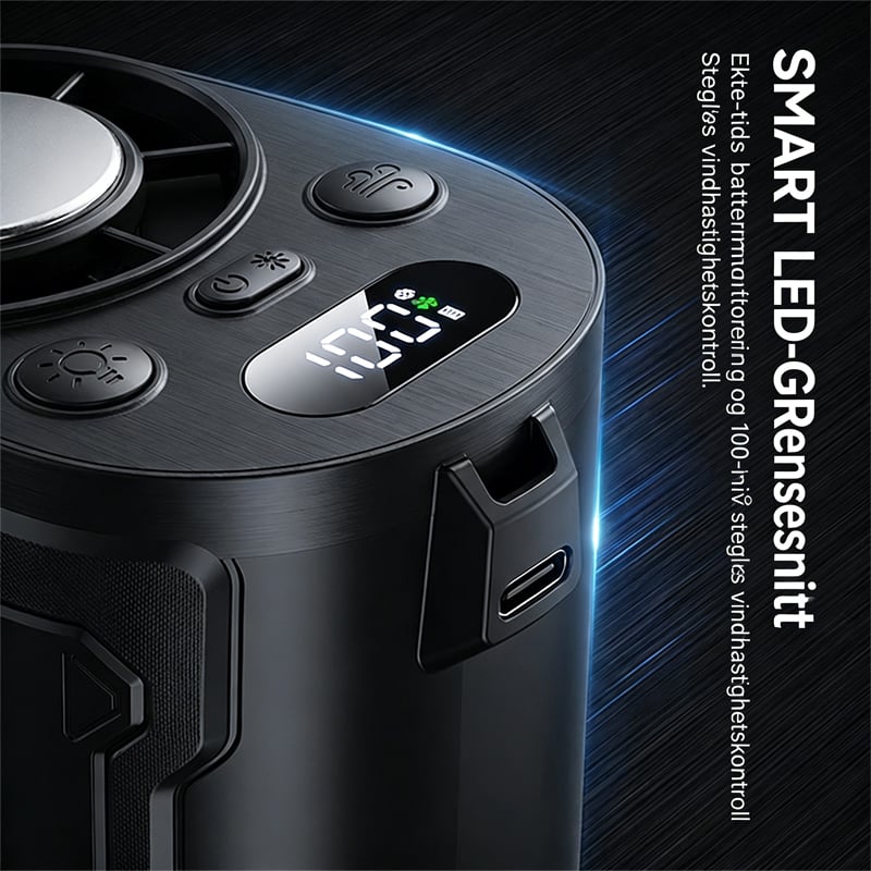 Portable Clip Fan with Cooling Function | 6000mAh Battery