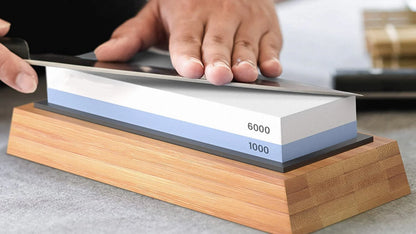 Japanese Sharpening Stone #1000/#6000 with Holder