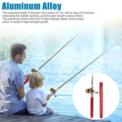 Pocket fishing rod with reel – extendable to 97 cm