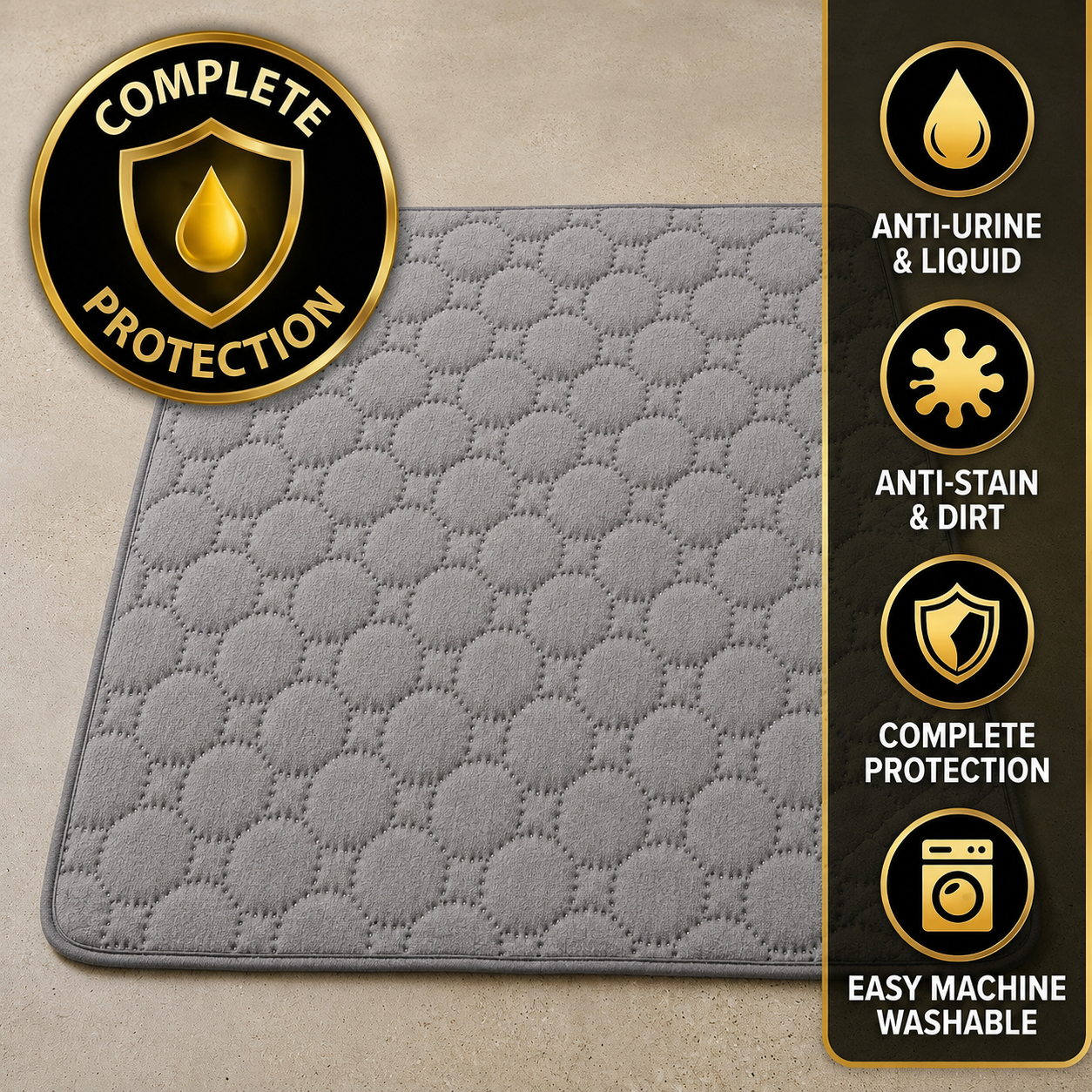 DryShield Waterproof Protective Cover for Sofa and Bed
