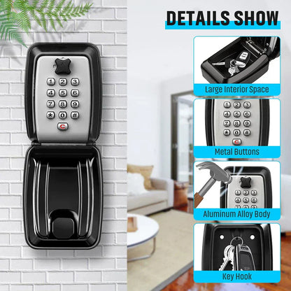 Waterproof Key Box with Combination Lock