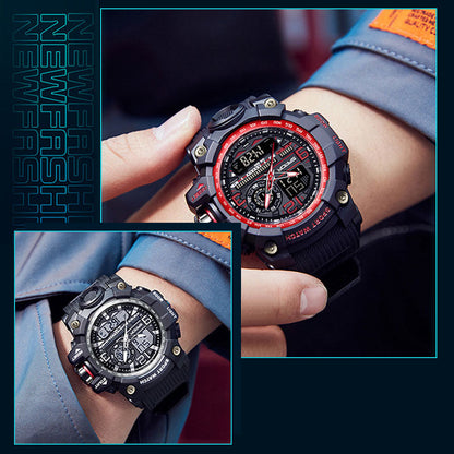 Men's Multifunction Watch with Luminous Display & Water Resistance