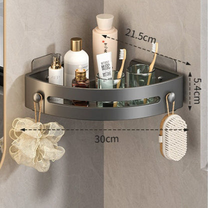 No-Drill Triangle Shower Shelf