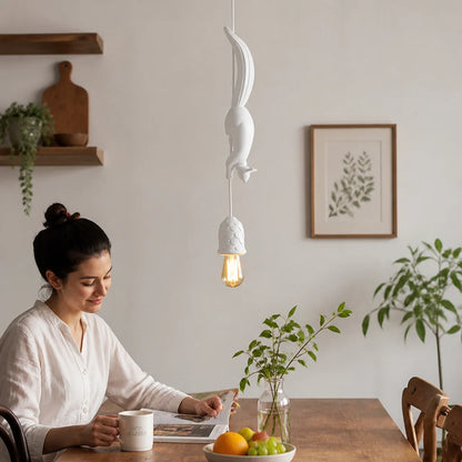 Art Deco Squirrel and Pinecone Pendant Light (114 cm Suspension)