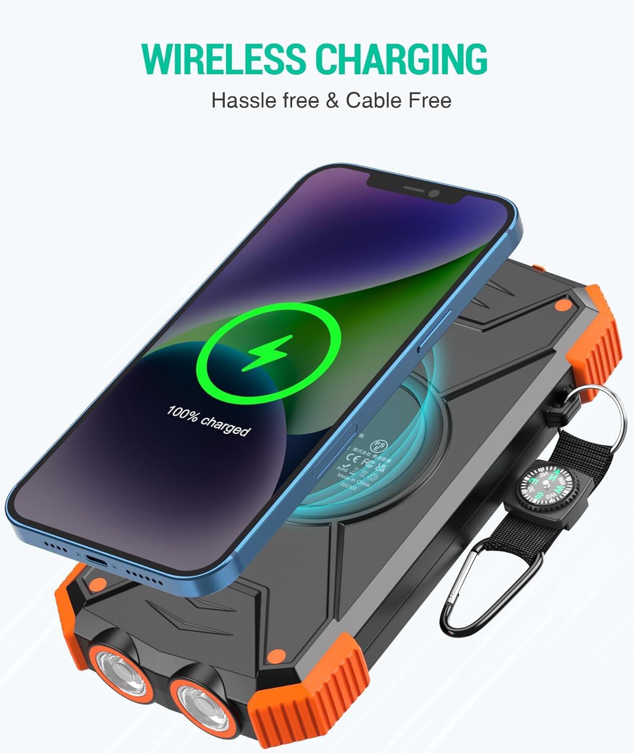 Rivanta Solar Power Bank Emergency Power Bank IPX4