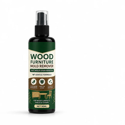 Fast-acting, wood-safe mold removal spray