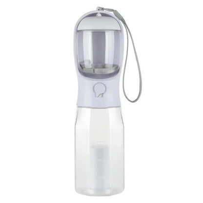 TrailBuddy™ – 3-in-1 Dog Drinking Bottle with Food Container