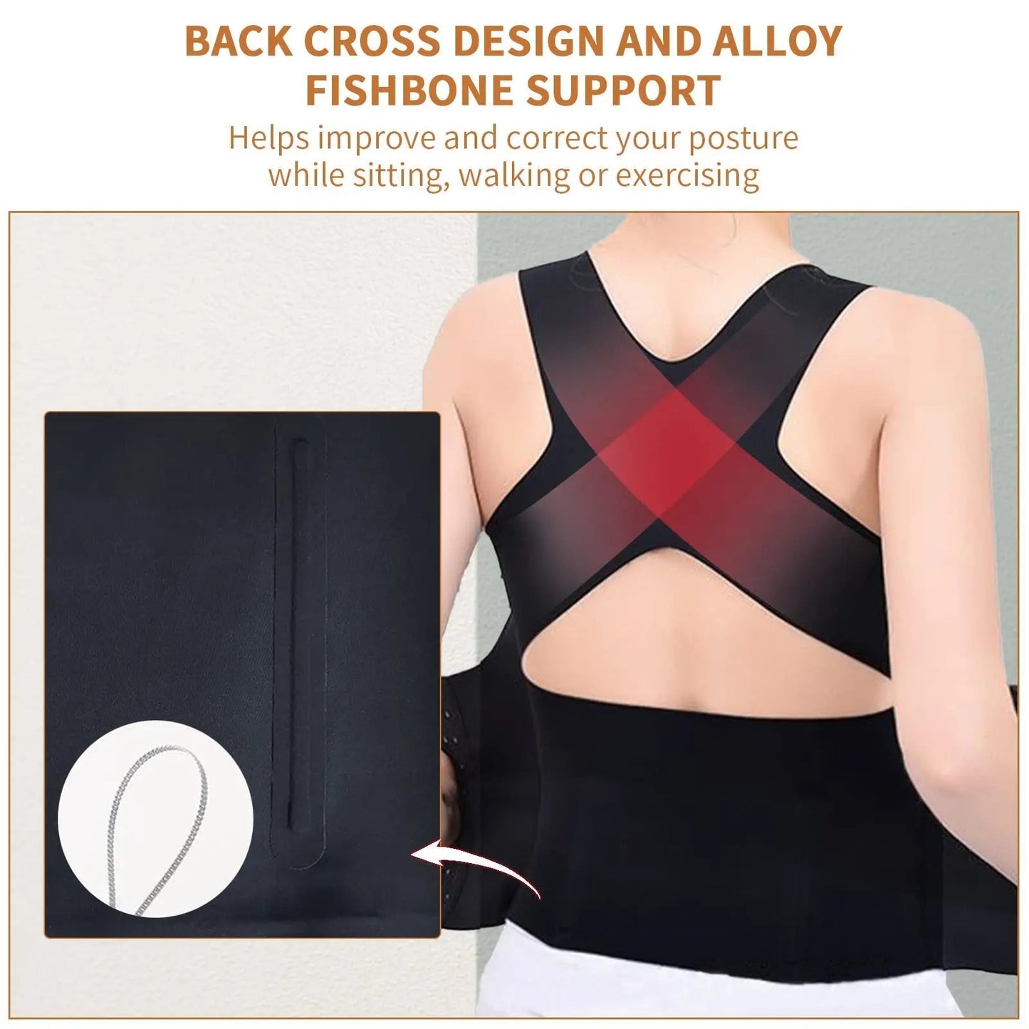 WaistSculpt Push-up Bra with Support Design