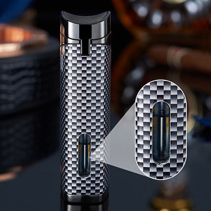 Lighter with LED Display and Triple Jet Flame