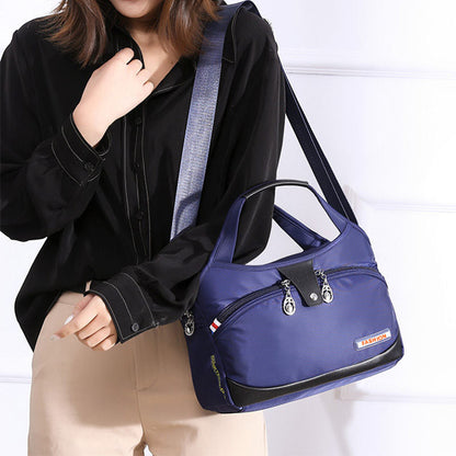 Nylon Crossbody Bag with Anti-Theft Protection