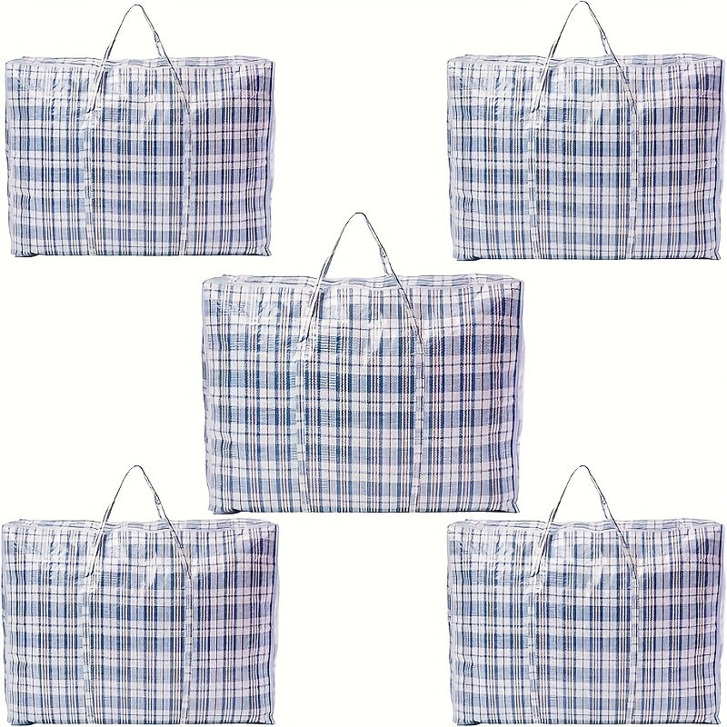 Large Storage Bags with Zipper 5-Piece Set