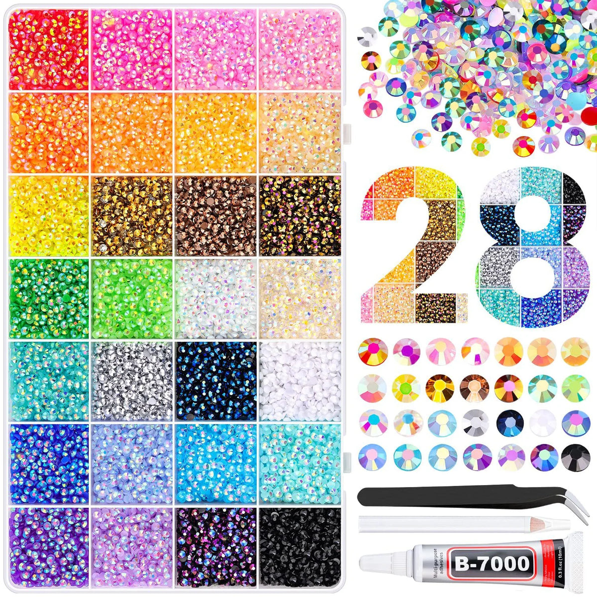 StarlitePop™ Flat Rhinestones — Add Magical Sparkle to Your DIY Projects That Captivates Every Eye!