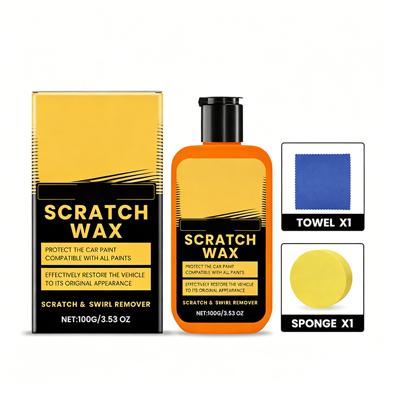 Car Scratch Care Paste Set with Sponge & Cloth