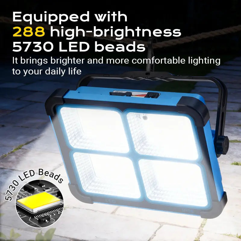 Solar Floodlight with Emergency Battery IP66
