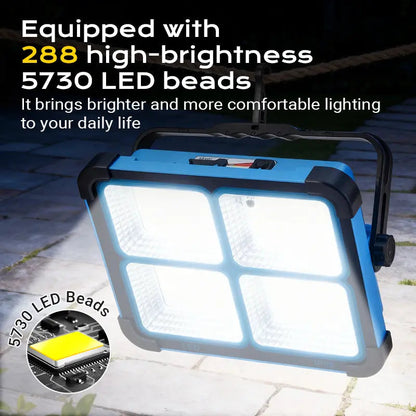 Solar Floodlight with Emergency Battery IP66