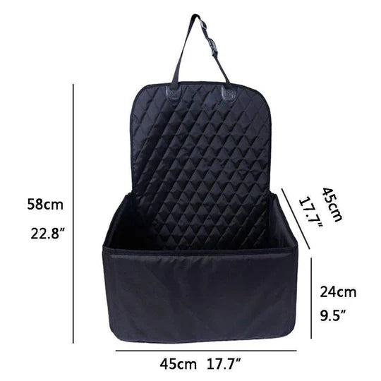Waterproof Pet Car Seat Cover with Non-Slip Base
