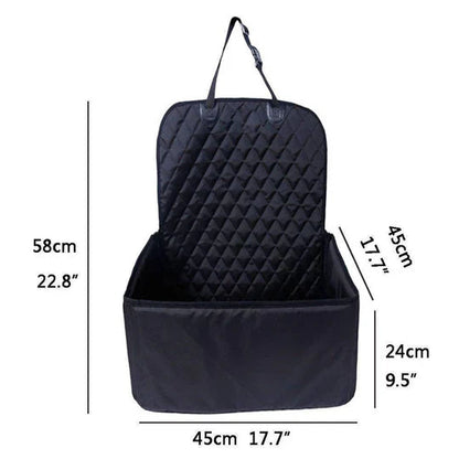 Waterproof Pet Car Seat Cover with Non-Slip Base