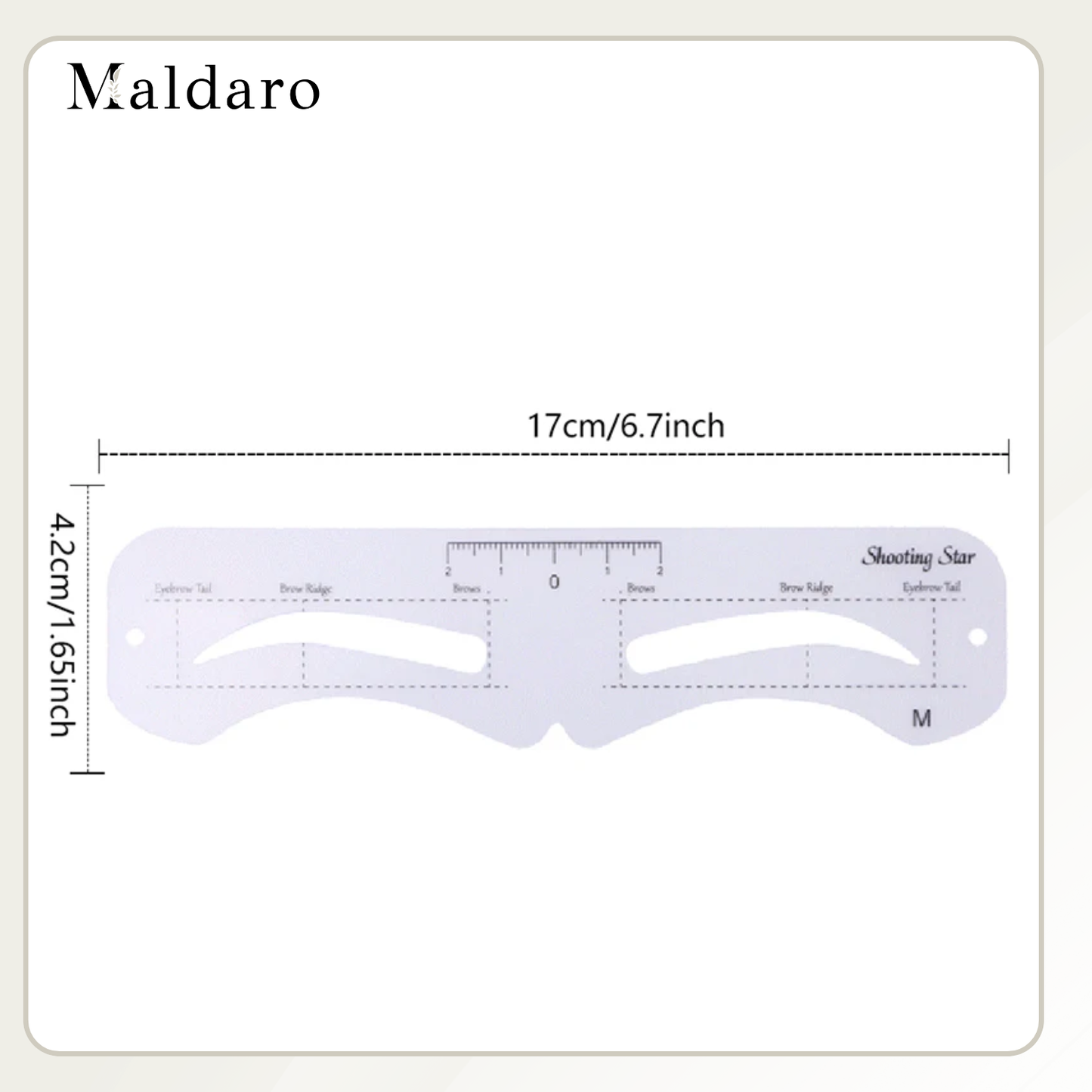Eyebrow Stencil Kit with Elastic Band