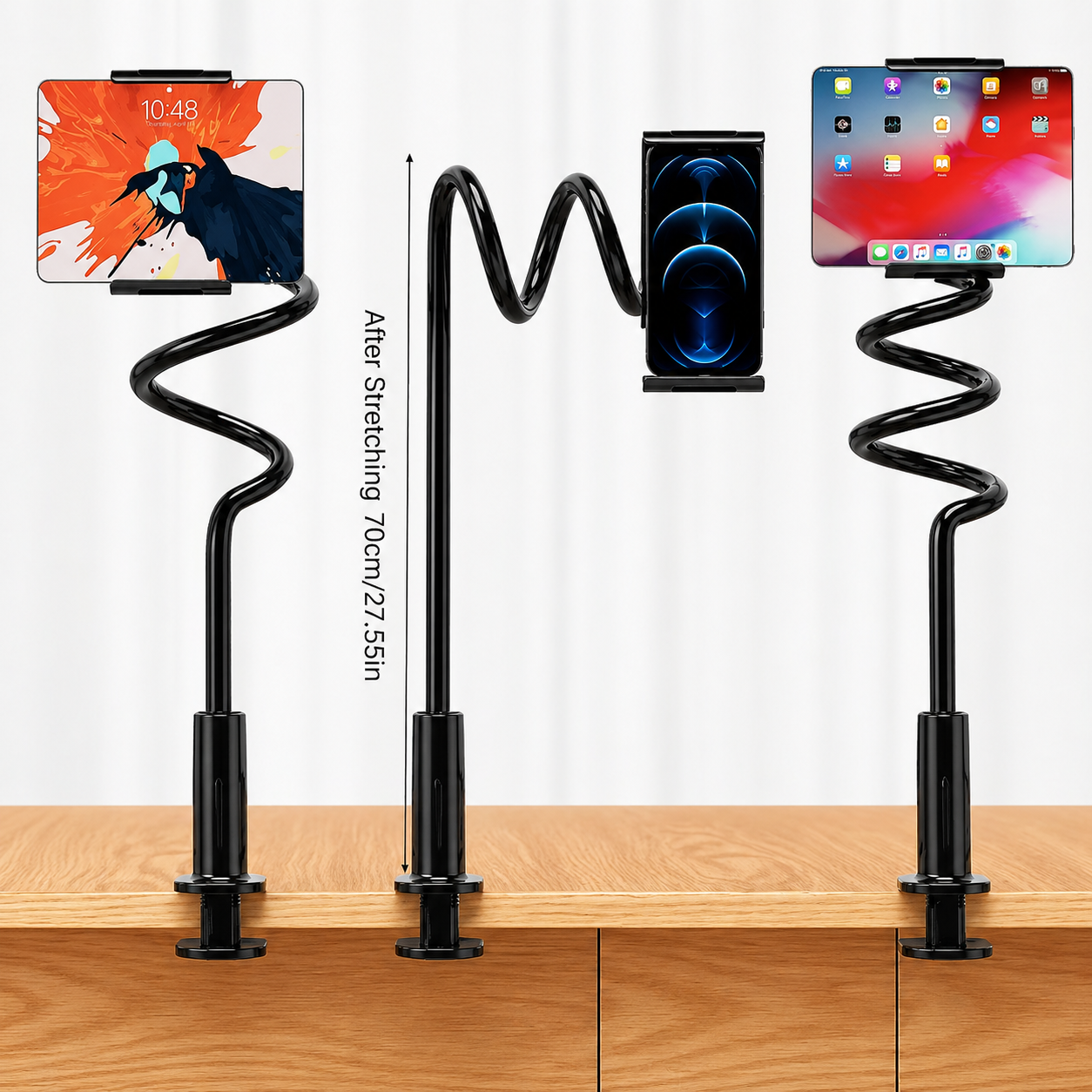 Mobile Phone and Tablet Holder for Bed