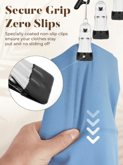 Leggings Organizer Clothes Hanger with Rubber Clips