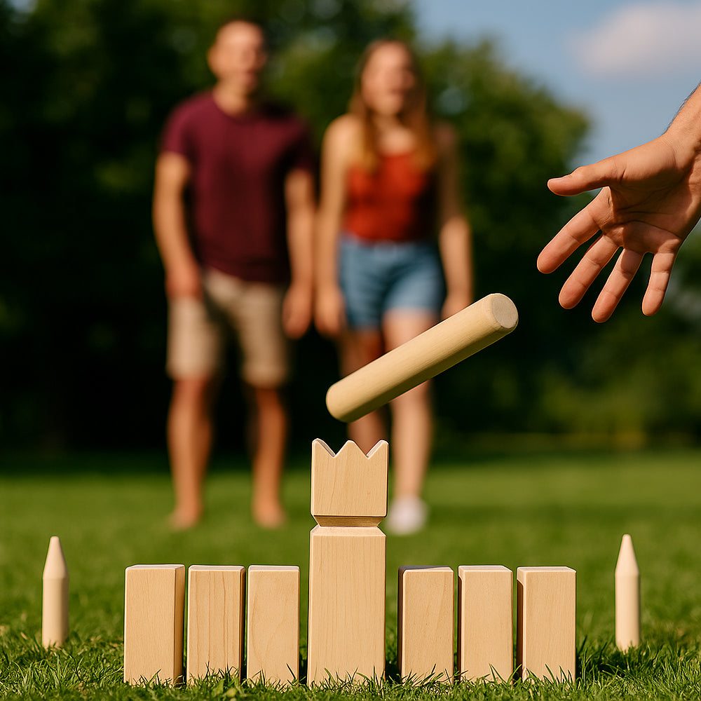 Kubb Wooden Game for Garden & Leisure