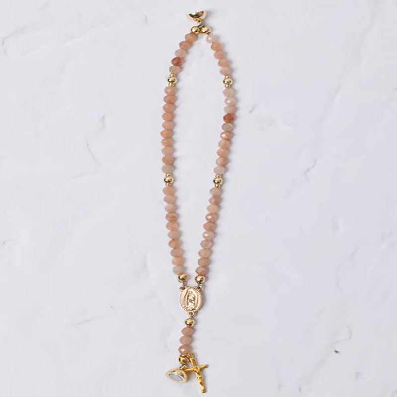 Handcrafted Pearl Prayer Bracelet with Magnetic Clasp