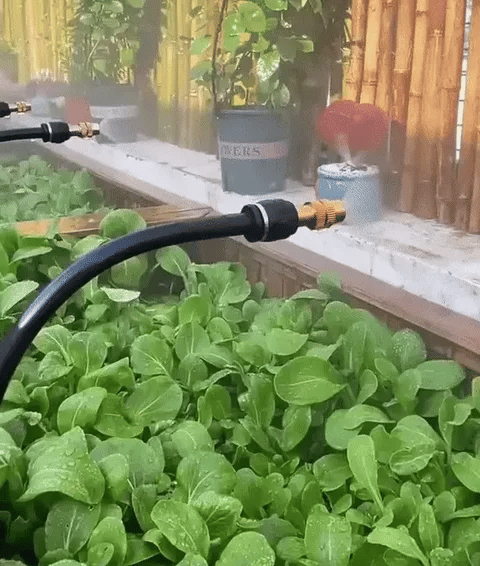 Irrigation kit with hose & valves