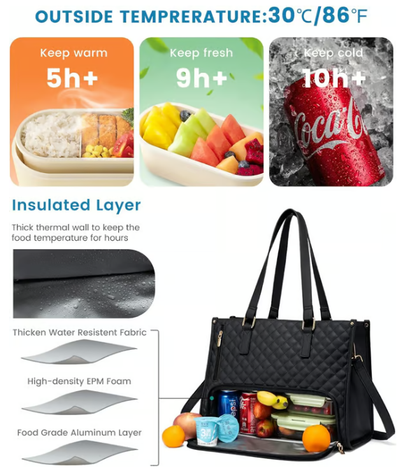 Insulated Laptop & Lunch Bag