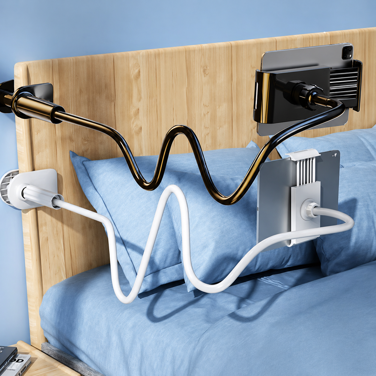 Mobile Phone and Tablet Holder for Bed