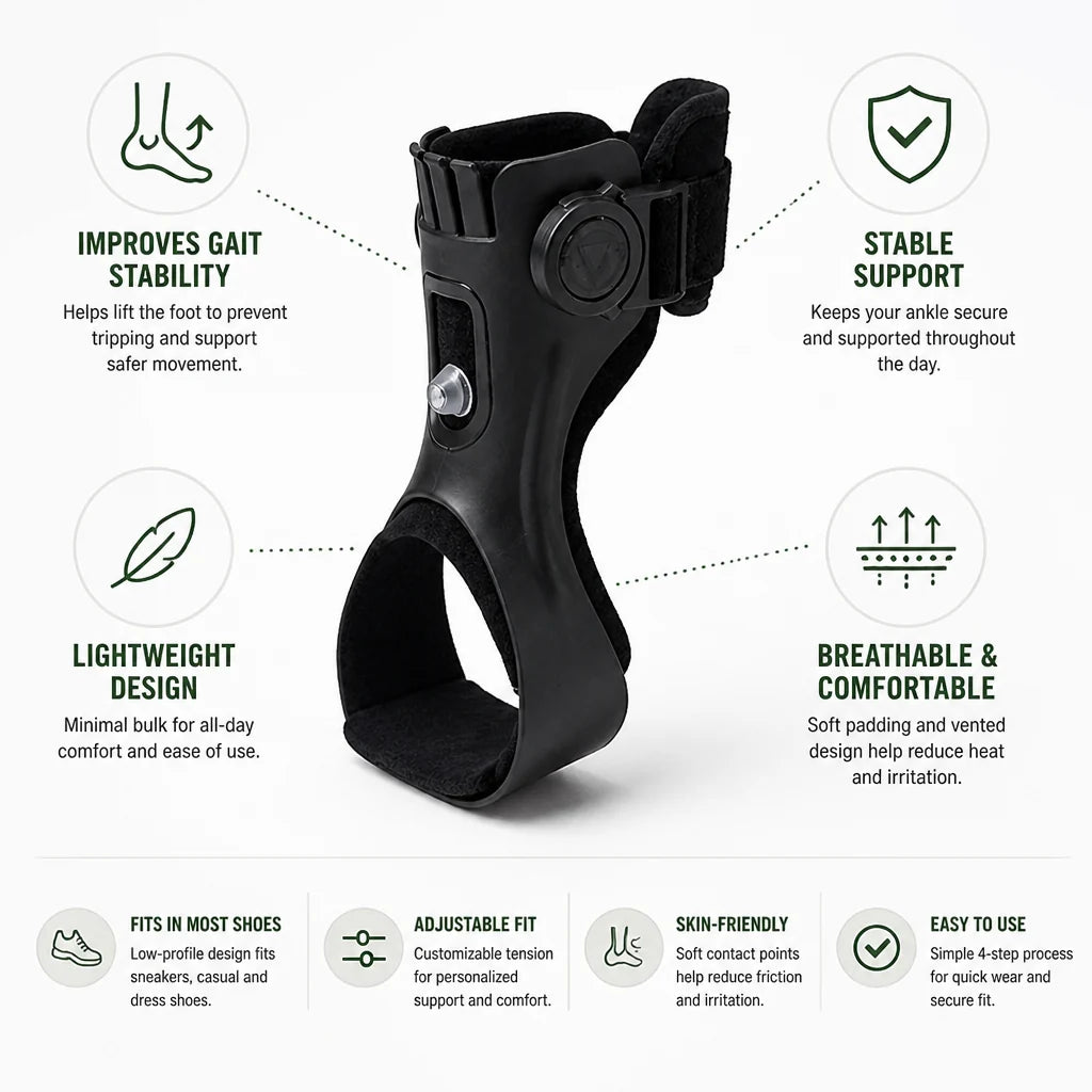 Adjustable Ankle Support with Low Profile (Single)