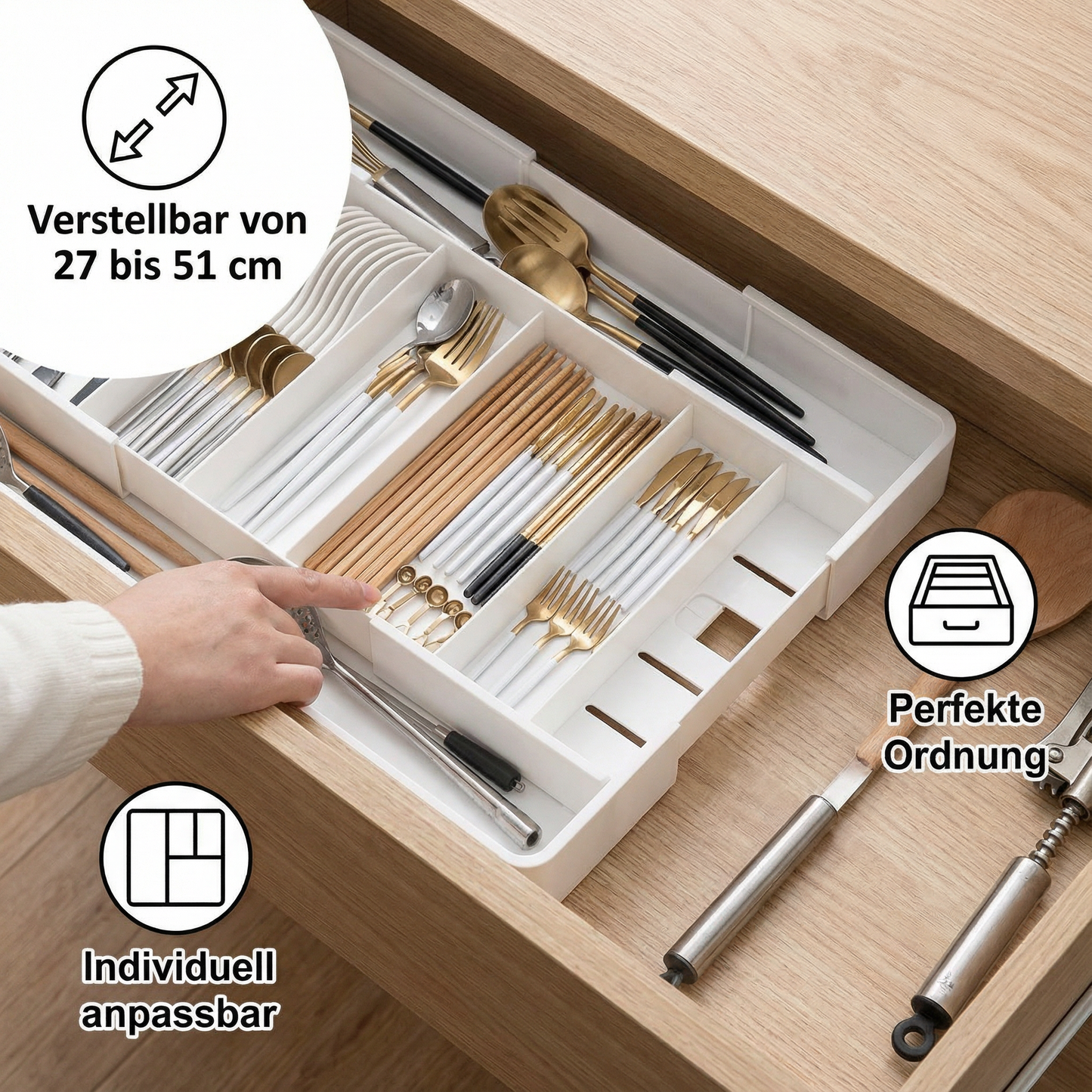 Drawer Organizer – Kitchen & Household