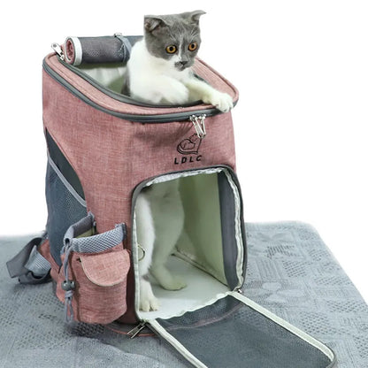 Foldable Pet Carrier Rucksack with Ventilation Window