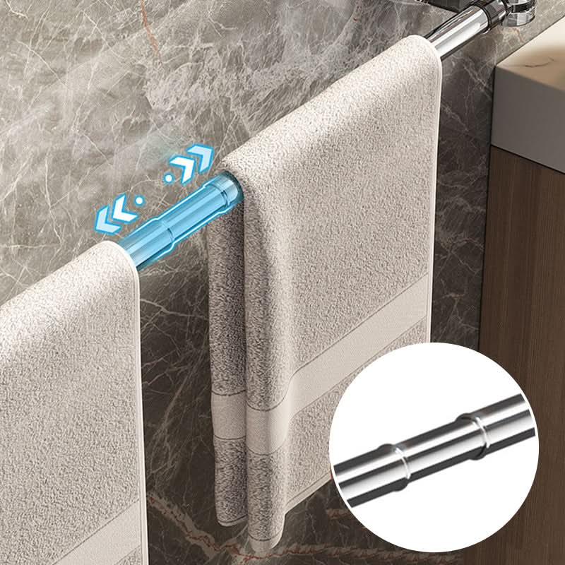 Extendable No-Drill Towel Rail with Suction Cup
