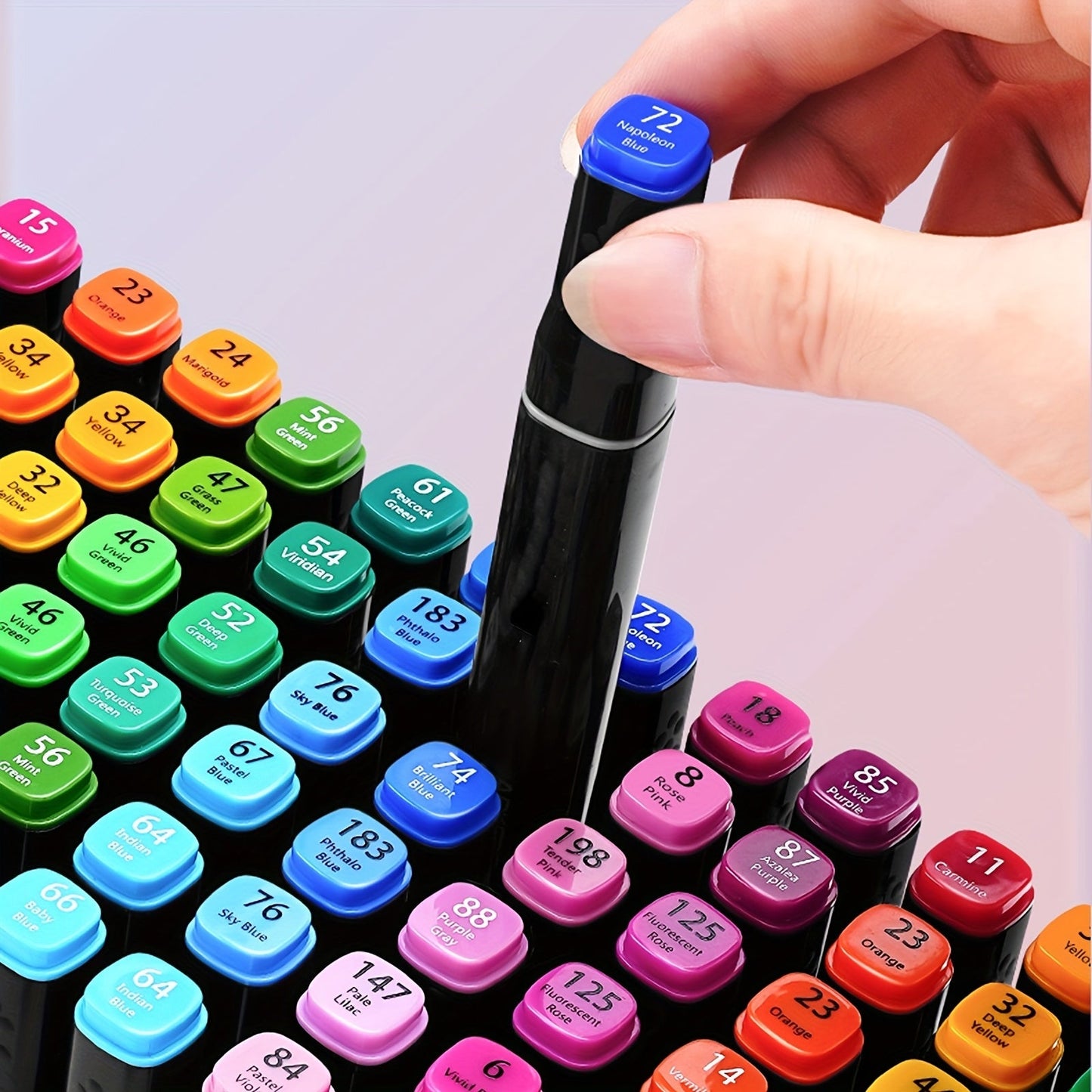 Alcohol Marker Set 168 Colors, Double-Sided