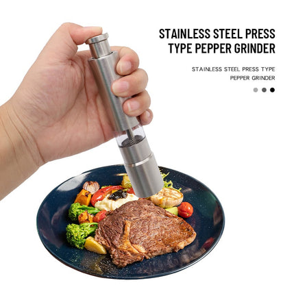 GrindMaster Stainless Steel Salt and Pepper Mill