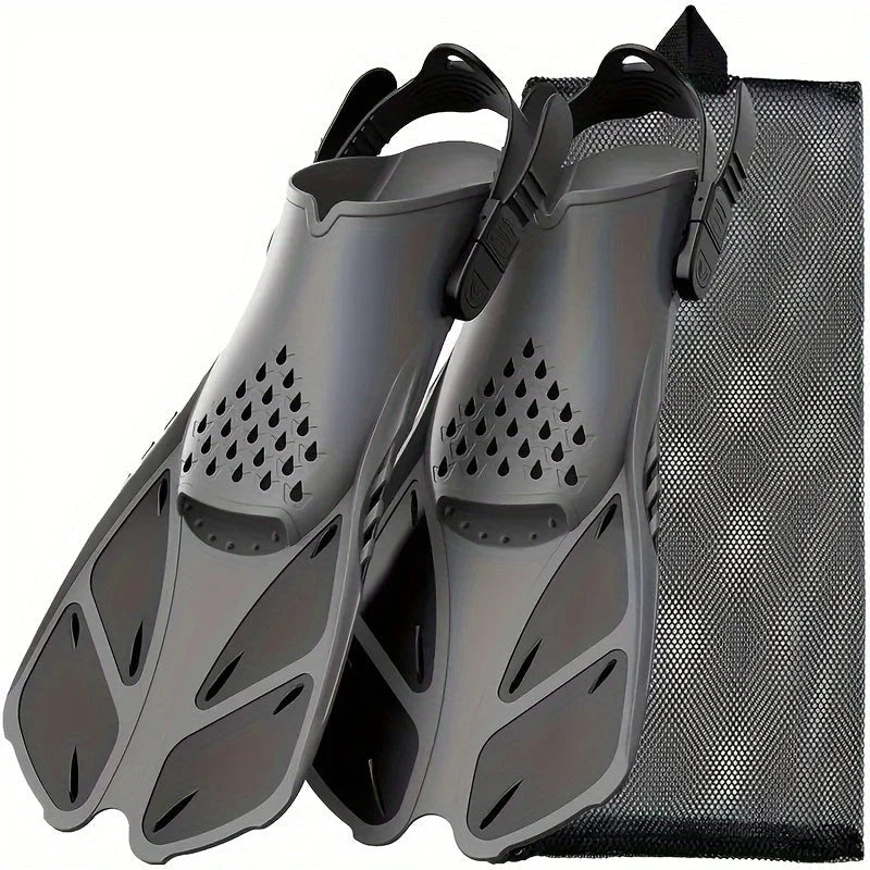 Adjustable Short Snorkeling Fins – Open Heel