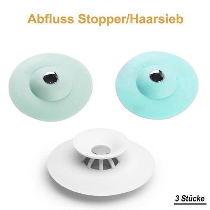 Drain Stopper Silicone with Hair Strainer 4–5 cm