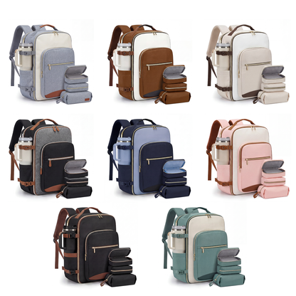 CompassGear 40L Cabin Backpack with Suitcase Opening