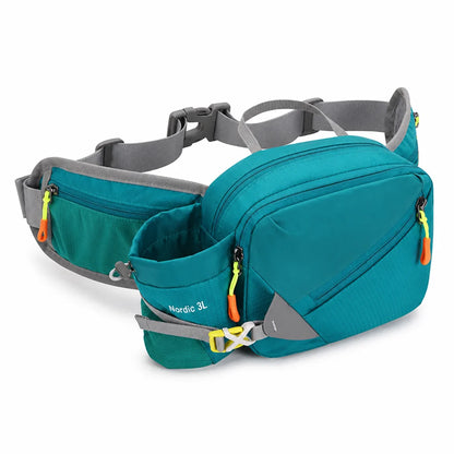 Ultralight Oxford Fabric Hip Bag for Running (with Bottle and Phone Pockets)