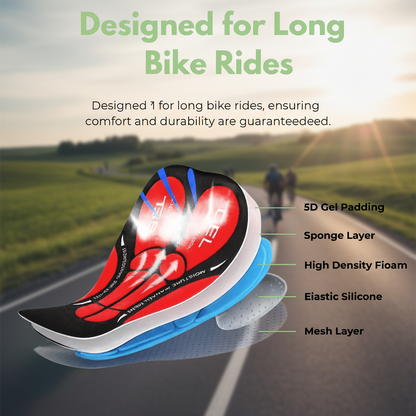 Cycling Shorts with Gel Padding – Unisex