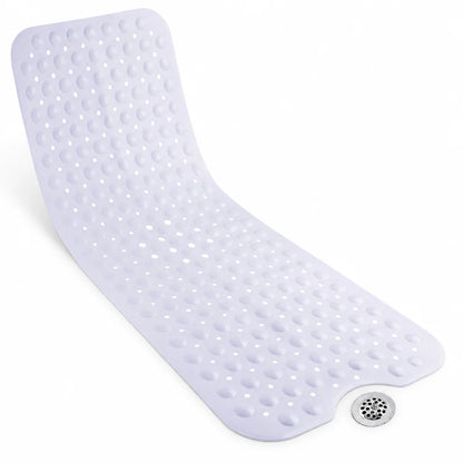 Extra Long Non-Slip Bath Mat (Suction Cups & Drain Holes)
