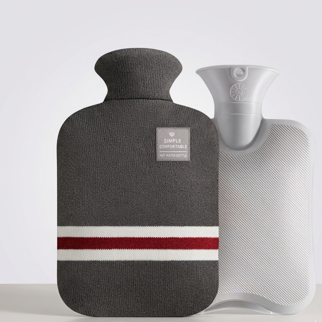 2L Hot Water Bottle with Knit Cover