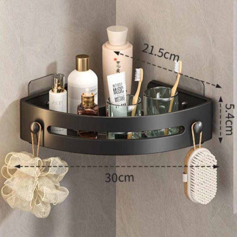 No-Drill Triangle Shower Shelf