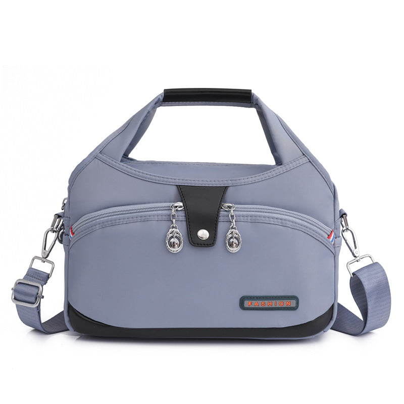 Nylon Crossbody Bag with Anti-Theft Protection