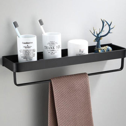 Kellan Wall-Mounted Bathroom Shelf Black