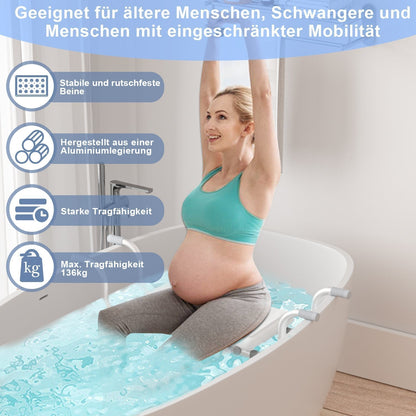 Adjustable Bathtub Seat with Aluminum Frame