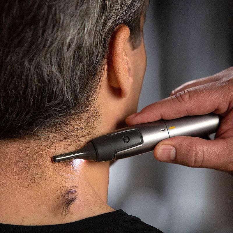Precision Trimmer with LED Light & Titanium Blades