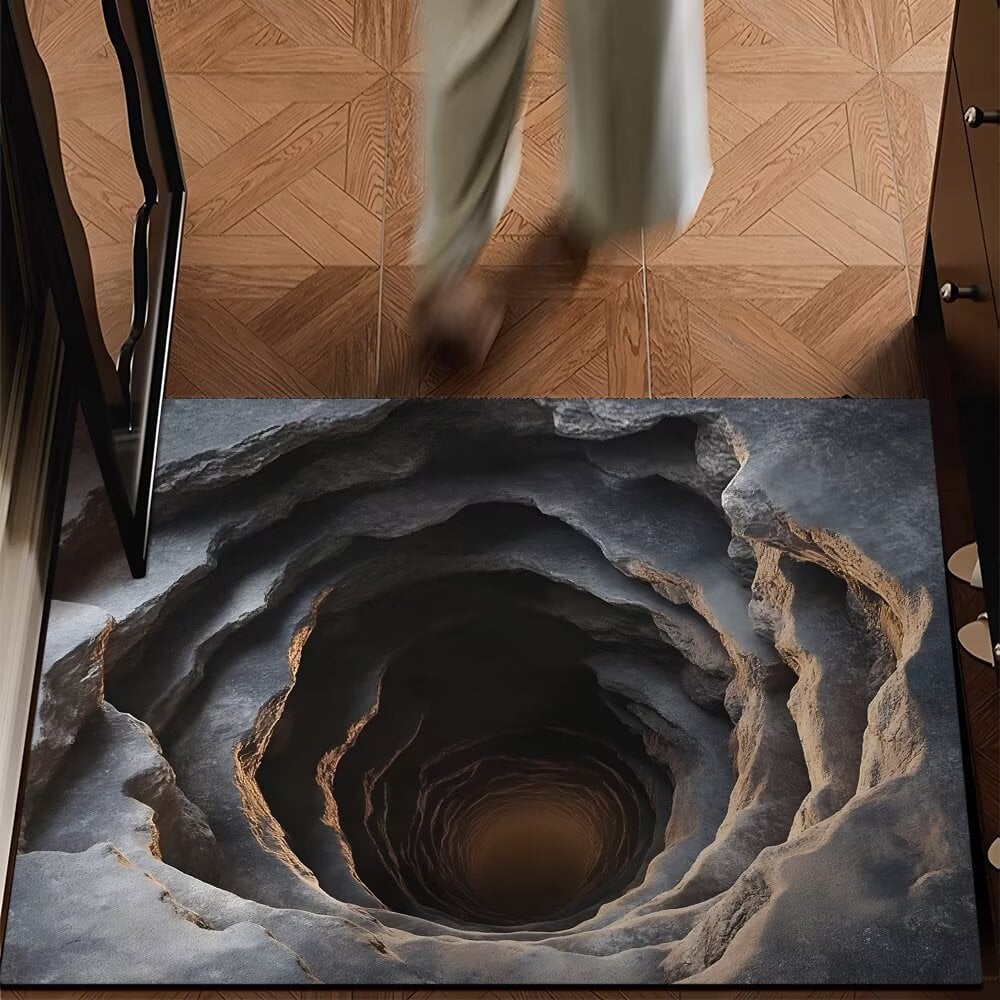 3D Optical Illusion Door Mat – Anti-Slip