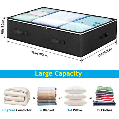Underbed Storage Bags 90L 2-Piece Set