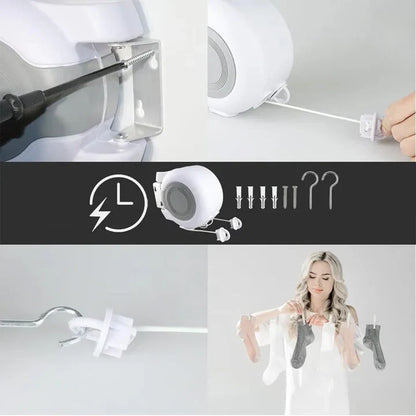 MegaDry™ Retractable Clothesline 2×15 m